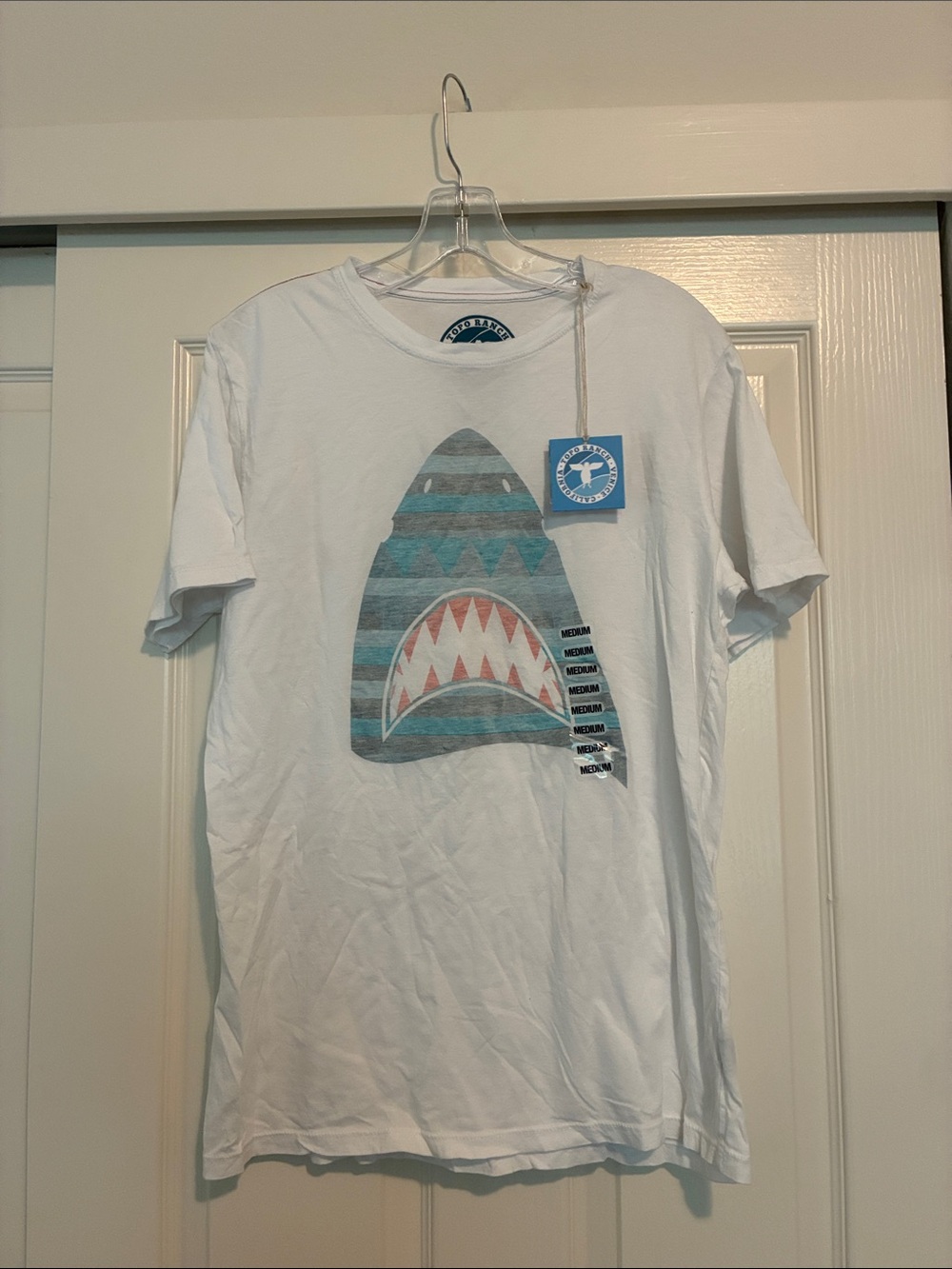 Shark Graphic Short Sleeve Tee - White